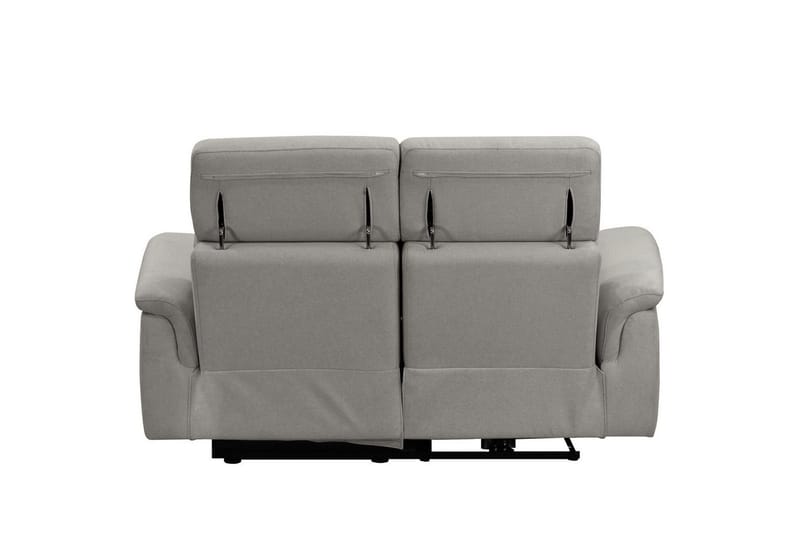 Sofa 2-seter Pareli Grå, Sunday Stoff, Manuell hvilestol - Grå, Sunday Stoff, Manuell hvilestol - Møbler - Sofaer - Reclinersofaer