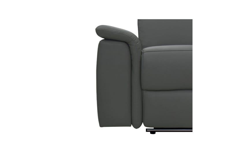 Sofa 2-seter Pareli Grå, Lær/PU, Elektrisk recliner - Grå, Lær/PU, Elektrisk recliner - Møbler - Sofaer - Reclinersofaer