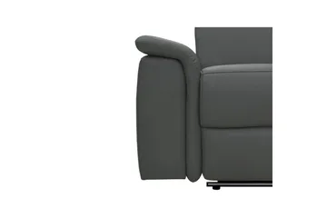 Sofa 2-seter Pareli Grå, Lær/PU, Elektrisk recliner - Grå, Lær/PU, Elektrisk recliner - Møbler - Sofaer - Reclinersofaer