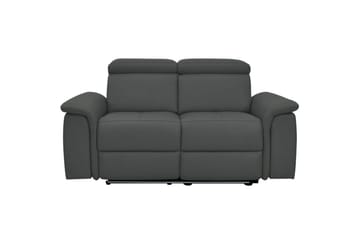 Sofa 2-seter Pareli Grå, Lær/PU, Manuell hvilestol - Grå, Lær/PU, Manuell hvilestol - Møbler - Sofaer - Reclinersofaer