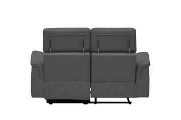 Sofa 2-seter Pareli Grå, Lær/PU, Manuell hvilestol - Grå, Lær/PU, Manuell hvilestol - Møbler - Sofaer - Reclinersofaer