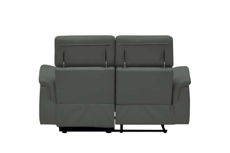 Sofa 2-seter Pareli Grå, Lær/PU, Manuell hvilestol - Grå, Lær/PU, Manuell hvilestol - Møbler - Sofaer - Reclinersofaer
