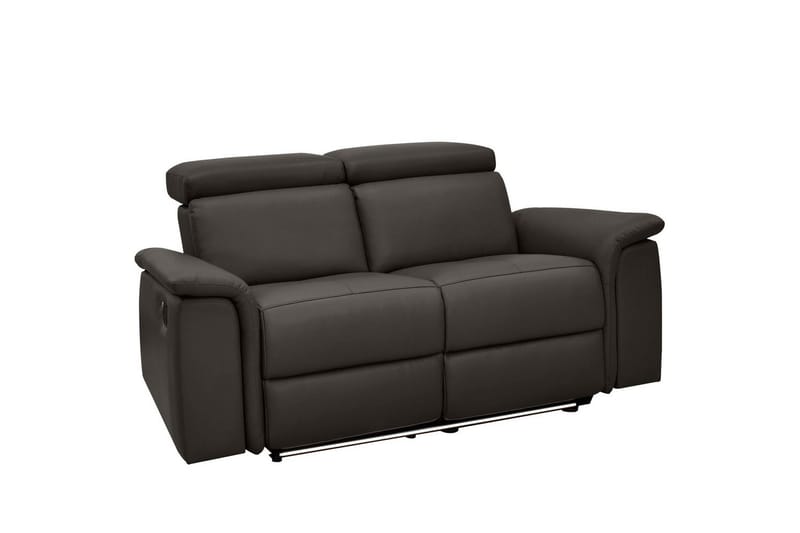 Sofa 2-seter Pareli Brun, Lær/PU, Manuell hvilestol - Brun, Lær/PU, Manuell hvilestol - Møbler - Sofaer - Reclinersofaer