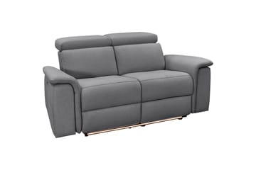 Sofa 2-seter Pareli Antrasitt, Sunday Stoff, Manuell hvilestol