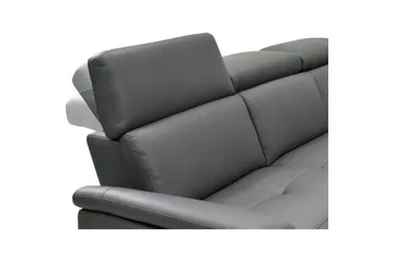 Sofa 2-seter Pareli Grå, Lær/PU, Elektrisk recliner - Grå, Lær/PU, Elektrisk recliner - Møbler - Sofaer - Reclinersofaer