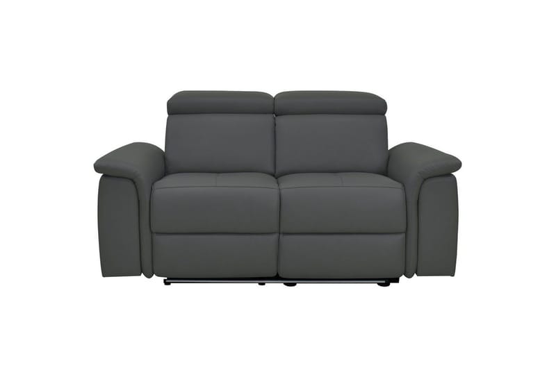 Sofa 2-seter Pareli Grå, Lær/PU, Elektrisk recliner - Grå, Lær/PU, Elektrisk recliner - Møbler - Sofaer - Reclinersofaer