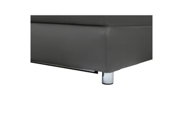 Sofa 2-seter Pareli Grå, Lær/PU, Manuell hvilestol - Grå, Lær/PU, Manuell hvilestol - Møbler - Sofaer - Reclinersofaer