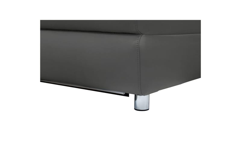 Sofa 2-seter Pareli Grå, Lær/PU, Manuell hvilestol - Grå, Lær/PU, Manuell hvilestol - Møbler - Sofaer - Reclinersofaer