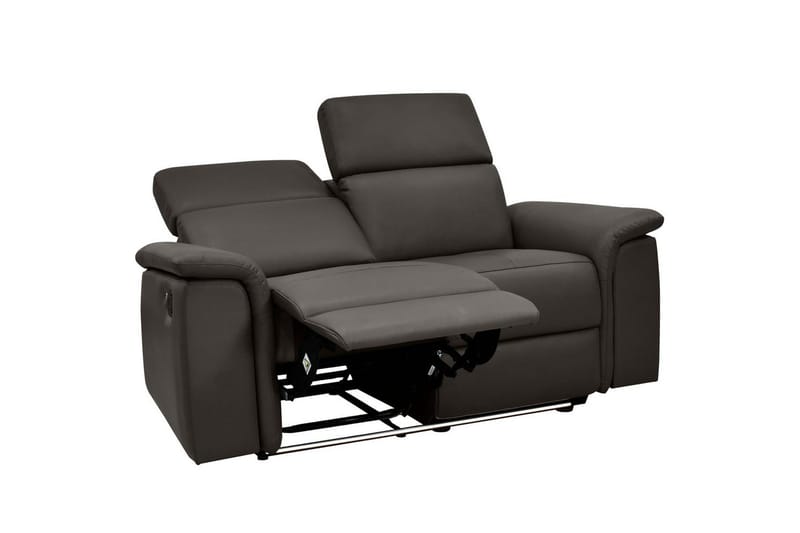 Sofa 2-seter Pareli Brun, Lær/PU, Manuell hvilestol - Brun, Lær/PU, Manuell hvilestol - Møbler - Sofaer - Reclinersofaer