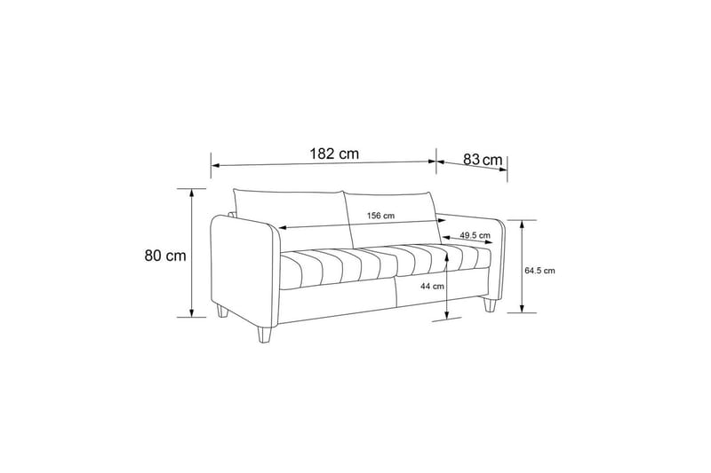 Sofa 3-seter Coco - Møbler - Sofaer - 3 seter sofa