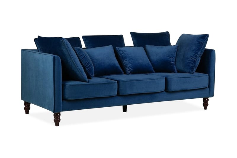 Sofa 3-seter Fenstad - Blå - 3 seter sofa