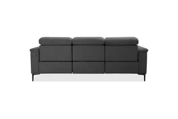 Sofa 3-seter Lund Antrasitt, Belfast-stoff, Elektrisk recliner - Antrasitt, Belfast-stoff, Elektrisk recliner - Møbler - Sofaer - Reclinersofaer