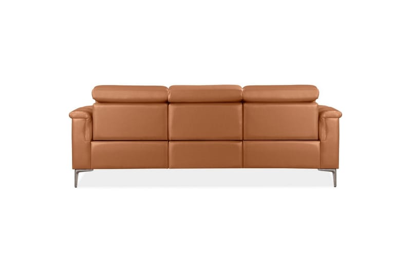 Sofa 3-seter Lund Kognac, Lær/PU, Elektrisk recliner - Kognac, Lær/PU, Elektrisk recliner - Møbler - Sofaer - Reclinersofaer