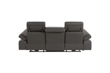 Sofa 3-seter Rayland Brun, PU, Elektrisk recliner - Brun, PU, Elektrisk recliner - Møbler - Sofaer - Reclinersofaer