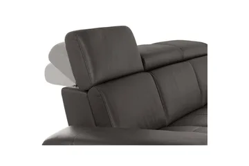 Sofa 3-seter Rayland Brun, PU, Elektrisk recliner - Brun, PU, Elektrisk recliner - Møbler - Sofaer - Reclinersofaer