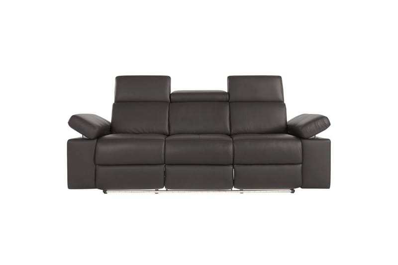 Sofa 3-seter Rayland Brun, PU, Elektrisk recliner - Brun, PU, Elektrisk recliner - Møbler - Sofaer - Reclinersofaer