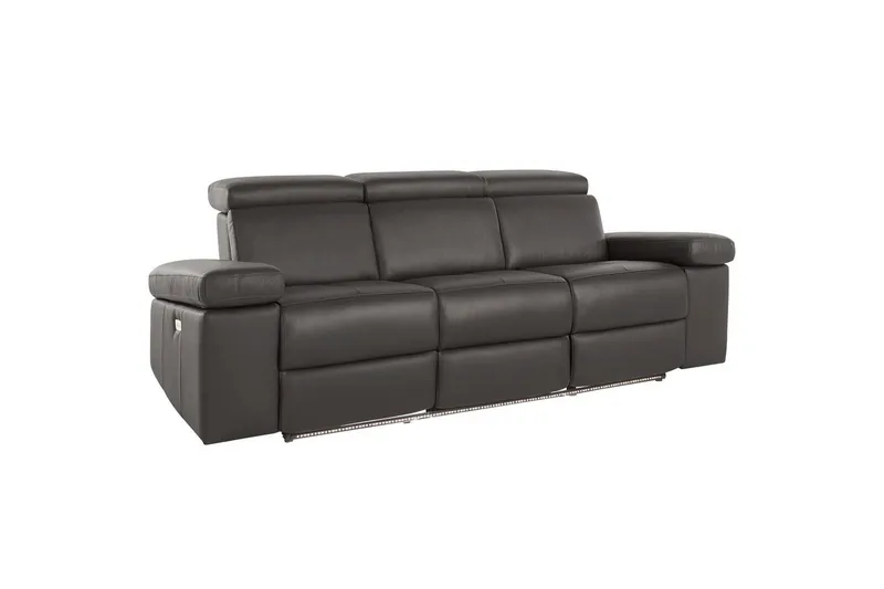 Sofa 3-seter Rayland Brun, PU, Elektrisk recliner - Brun, PU, Elektrisk recliner - Møbler - Sofaer - Reclinersofaer