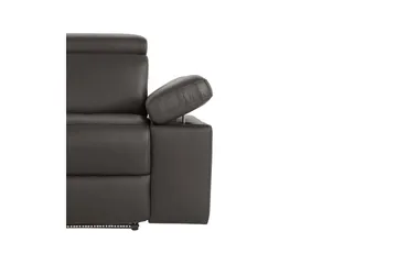 Sofa 3-seter Rayland Brun, PU, Elektrisk recliner - Brun, PU, Elektrisk recliner - Møbler - Sofaer - Reclinersofaer