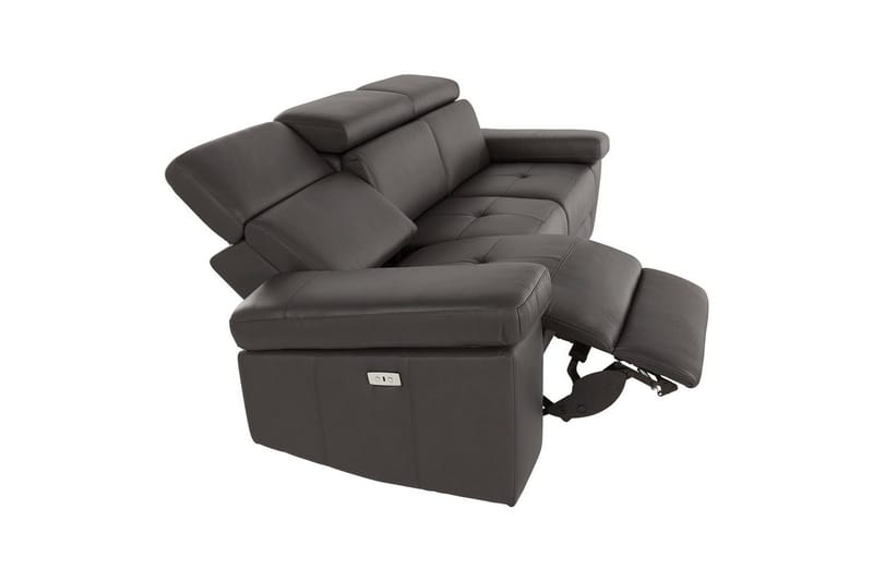 Sofa 3-seter Rayland Brun, PU, Elektrisk recliner - Brun, PU, Elektrisk recliner - Møbler - Sofaer - Reclinersofaer