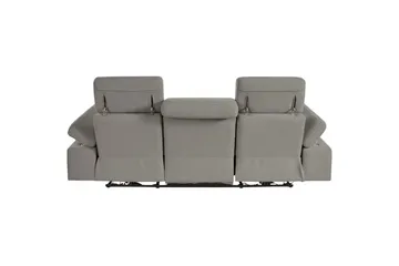 Sofa 3-seter Rayland Grå, Sunday Stoff, Elektrisk recliner - Grå, Sunday Stoff, Elektrisk recliner - Møbler - Sofaer - Reclinersofaer