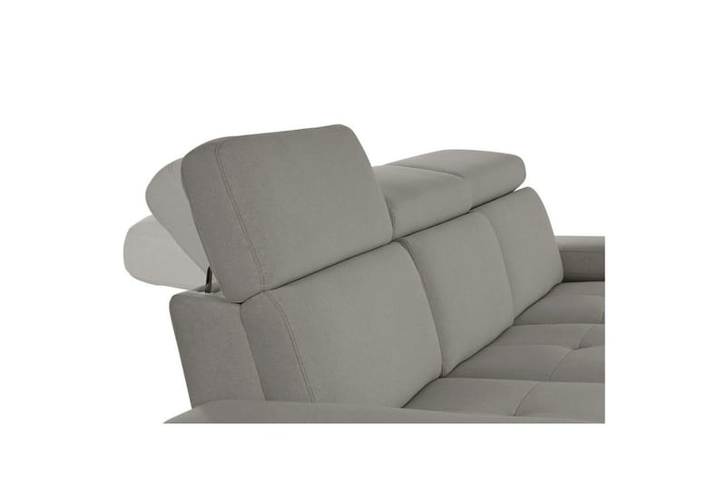 Sofa 3-seter Rayland Grå, Sunday Stoff, Elektrisk recliner - Grå, Sunday Stoff, Elektrisk recliner - Møbler - Sofaer - Reclinersofaer