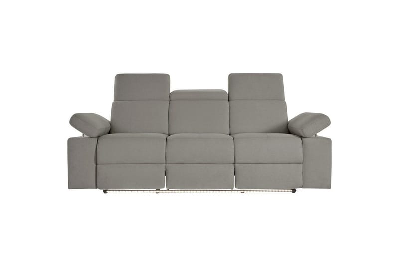 Sofa 3-seter Rayland Grå, Sunday Stoff, Elektrisk recliner - Grå, Sunday Stoff, Elektrisk recliner - Møbler - Sofaer - Reclinersofaer