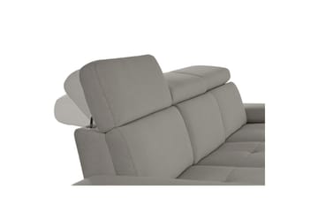 Sofa 3-seter Rayland Grå, Sunday Stoff, Elektrisk recliner - Grå, Sunday Stoff, Elektrisk recliner - Møbler - Sofaer - Reclinersofaer