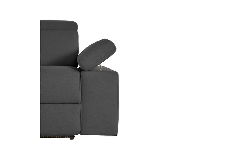 Sofa 3-seter Rayland Grå, Sunday Stoff, Manuell hvilestol - Grå, Sunday Stoff, Manuell hvilestol - Møbler - Sofaer - Reclinersofaer