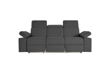 Sofa 3-seter Rayland Grå, Sunday Stoff, Manuell hvilestol - Grå, Sunday Stoff, Manuell hvilestol - Møbler - Sofaer - Reclinersofaer