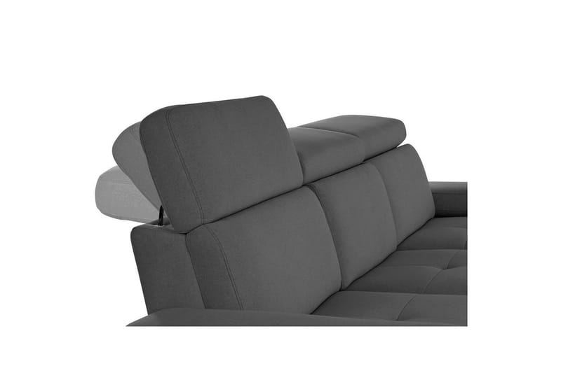 Sofa 3-seter Rayland Grå, Sunday Stoff, Manuell hvilestol - Grå, Sunday Stoff, Manuell hvilestol - Møbler - Sofaer - Reclinersofaer