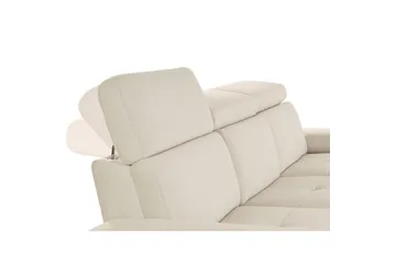 Sofa 3-seter Rayland Hvit, Sunday Stoff, Elektrisk recliner - Hvit, Sunday Stoff, Elektrisk recliner - Møbler - Sofaer - Reclinersofaer