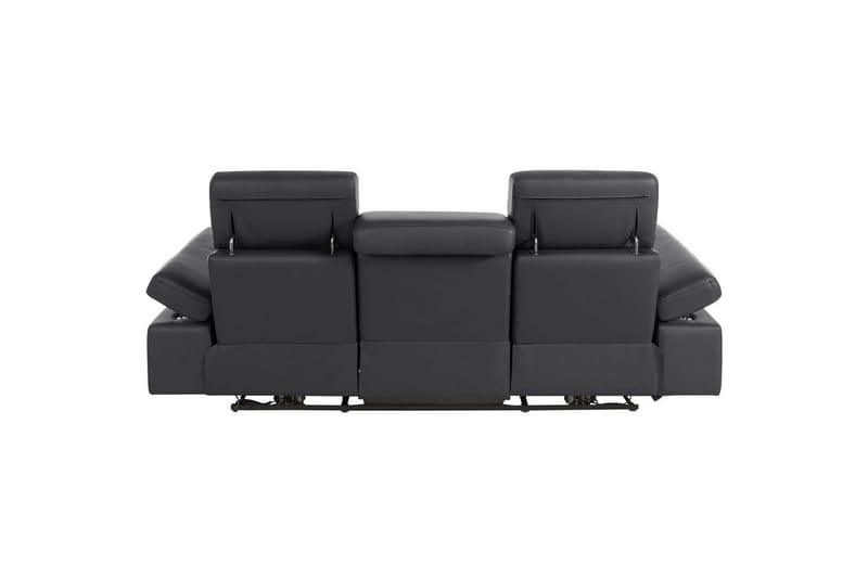 Sofa 3-seter Rayland Svart, Lær/PU, Elektrisk recliner - Svart, Lær/PU, Elektrisk recliner - Møbler - Sofaer - Reclinersofaer