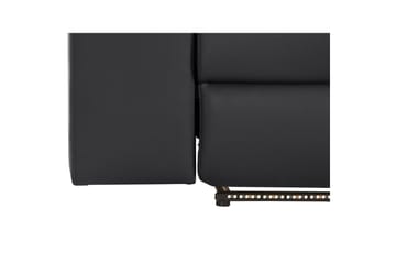 Sofa 3-seter Rayland Svart, Lær/PU, Elektrisk recliner - Svart, Lær/PU, Elektrisk recliner - Møbler - Sofaer - Reclinersofaer