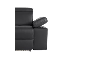 Sofa 3-seter Rayland Svart, Lær/PU, Elektrisk recliner - Svart, Lær/PU, Elektrisk recliner - Møbler - Sofaer - Reclinersofaer