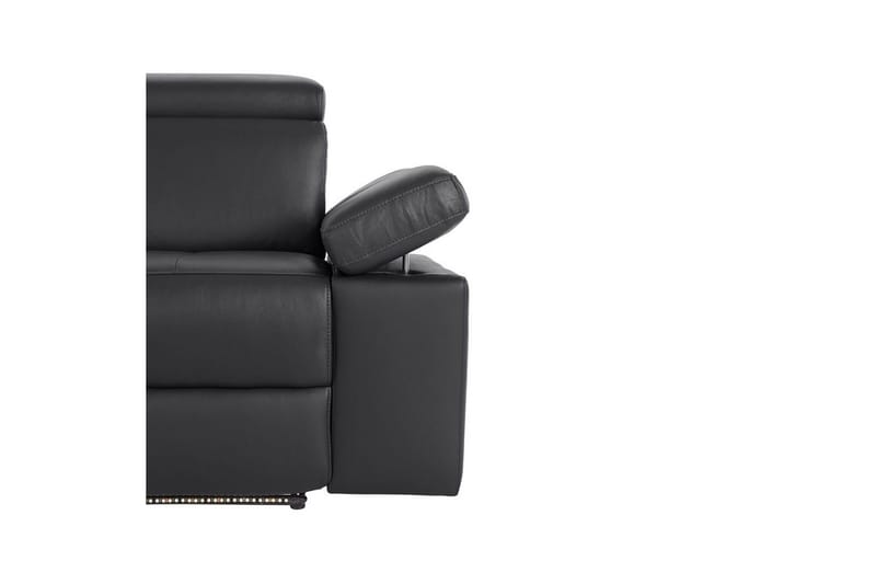 Sofa 3-seter Rayland Svart, Lær/PU, Elektrisk recliner - Svart, Lær/PU, Elektrisk recliner - Møbler - Sofaer - Reclinersofaer