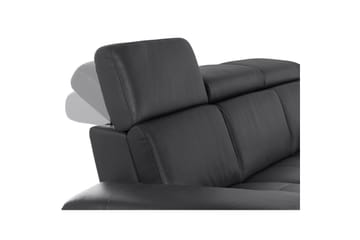 Sofa 3-seter Rayland Svart, PU, Elektrisk recliner - Svart, PU, Elektrisk recliner - Møbler - Sofaer - Reclinersofaer