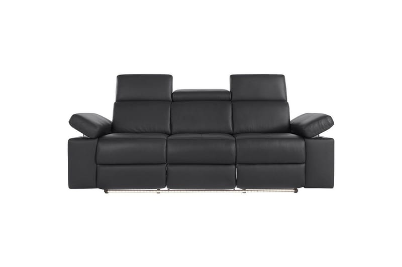 Sofa 3-seter Rayland Svart, PU, Elektrisk recliner - Svart, PU, Elektrisk recliner - Møbler - Sofaer - Reclinersofaer