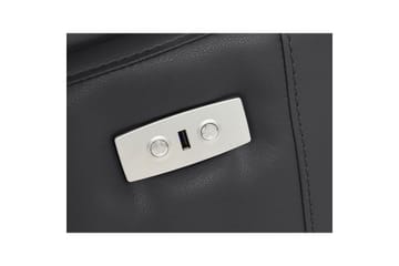Sofa 3-seter Rayland Svart, PU, Elektrisk recliner - Svart, PU, Elektrisk recliner - Møbler - Sofaer - Reclinersofaer