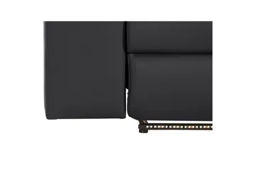 Sofa 3-seter Rayland Svart, PU, Elektrisk recliner - Svart, PU, Elektrisk recliner - Møbler - Sofaer - Reclinersofaer