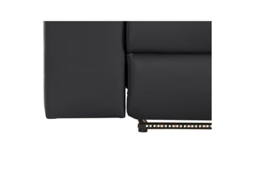 Sofa 3-seter Rayland Svart, PU, Elektrisk recliner - Svart, PU, Elektrisk recliner - Møbler - Sofaer - Reclinersofaer