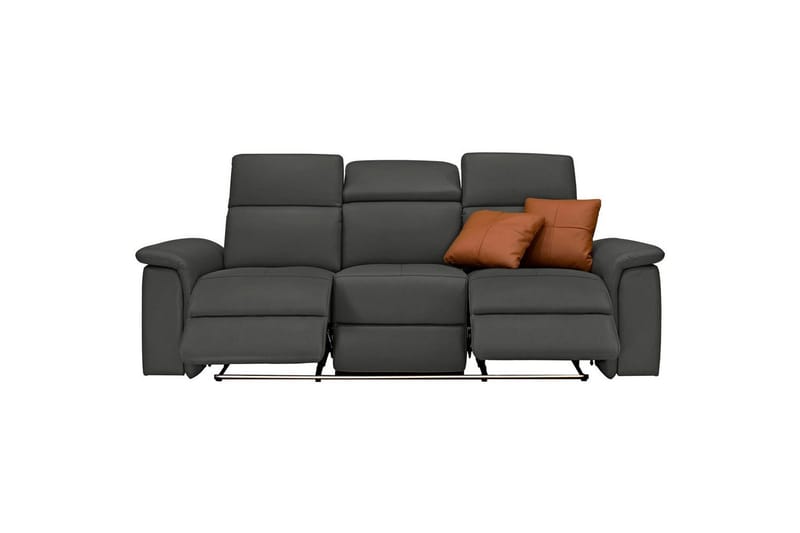 Sofa 3-seter Pareli Svart, PU, Elektrisk recliner - Svart, PU, Elektrisk recliner - Møbler - Sofaer - Reclinersofaer