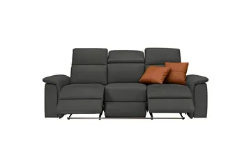 Sofa 3-seter Pareli Svart, PU, Elektrisk recliner - Svart, PU, Elektrisk recliner - Møbler - Sofaer - Reclinersofaer