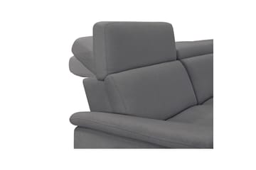 Sofa 3-seter Pareli Grå, Sunday Stoff, Manuell hvilestol - Grå, Sunday Stoff, Manuell hvilestol - Møbler - Sofaer - Reclinersofaer