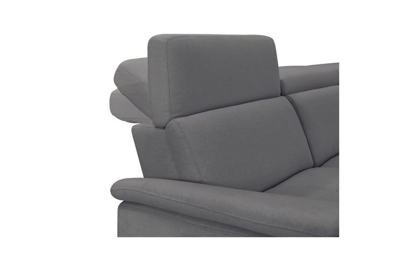 Sofa 3-seter Pareli Grå, Sunday Stoff, Manuell hvilestol - Grå, Sunday Stoff, Manuell hvilestol - Møbler - Sofaer - Reclinersofaer