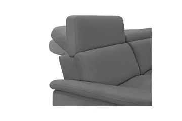 Sofa 3-seter Pareli Grå, Sunday Stoff, Manuell hvilestol - Grå, Sunday Stoff, Manuell hvilestol - Møbler - Sofaer - Reclinersofaer