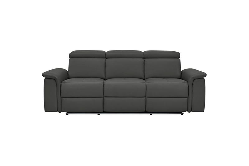 Sofa 3-seter Pareli Svart, PU, Elektrisk recliner - Svart, PU, Elektrisk recliner - Møbler - Sofaer - Reclinersofaer