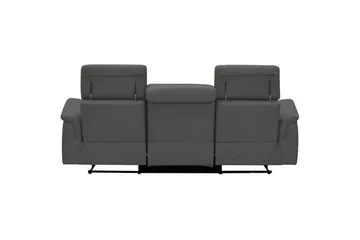 Sofa 3-seter Pareli Grå, PU, Elektrisk recliner - Grå, PU, Elektrisk recliner - Møbler - Sofaer - Reclinersofaer