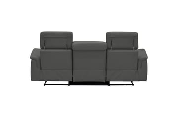 Sofa 3-seter Pareli Grå, PU, Elektrisk recliner - Grå, PU, Elektrisk recliner - Møbler - Sofaer - Reclinersofaer