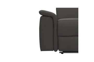 Sofa 3-seter Pareli Brun, PU, Manuell hvilestol - Brun, PU, Manuell hvilestol - Møbler - Sofaer - Reclinersofaer