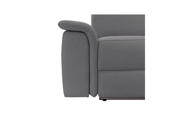 Sofa 3-seter Pareli Grå, Sunday Stoff, Manuell hvilestol - Grå, Sunday Stoff, Manuell hvilestol - Møbler - Sofaer - Reclinersofaer